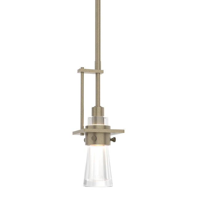 Hubbardton Forge 2012 Soft Gold Clear Glass (ZM) Multi Erlenmeyer Small Mini Pendant