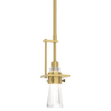 Hubbardton Forge 2012 Modern Brass Clear Glass (ZM) Multi Erlenmeyer Small Mini Pendant