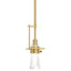 Hubbardton Forge 2012 Modern Brass Clear Glass (ZM) Multi Erlenmeyer Small Mini Pendant