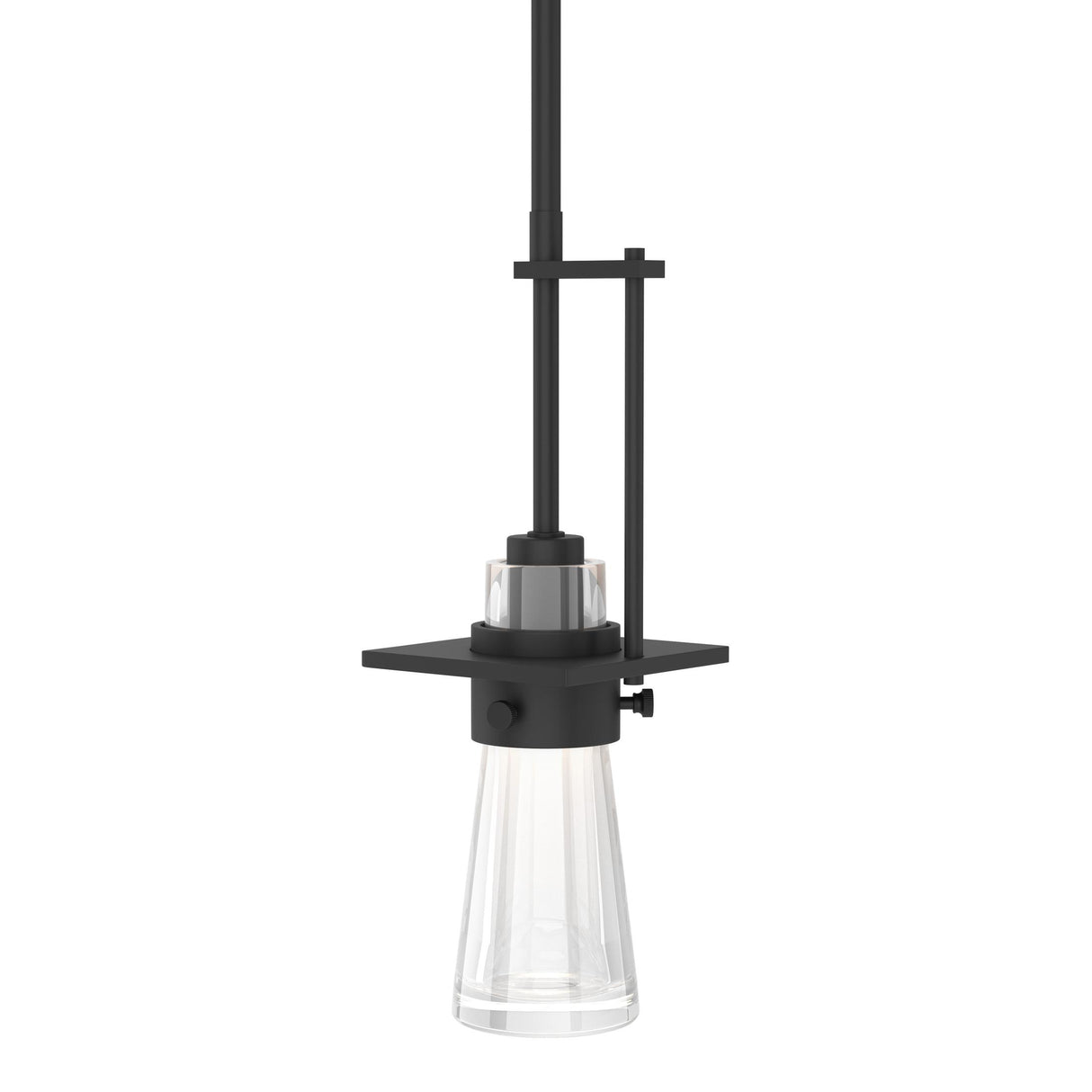 Hubbardton Forge 2013 Black Clear Glass (ZM) Multi Erlenmeyer Mini Pendant