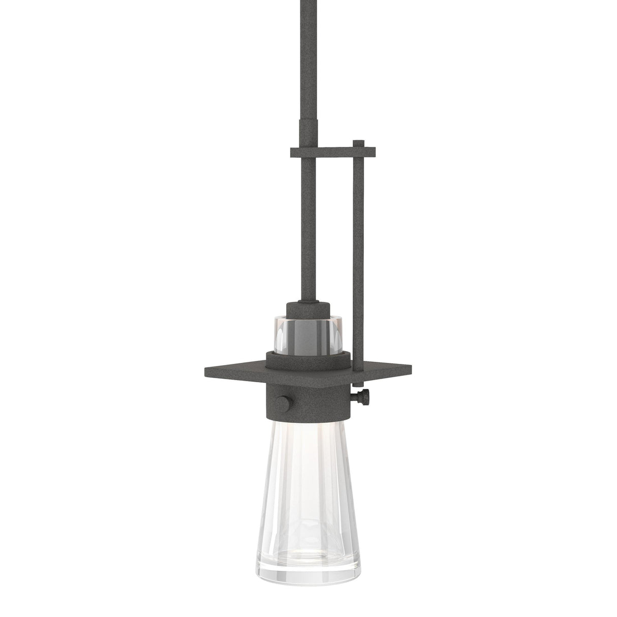 Hubbardton Forge 2013 Natural Iron Clear Glass (ZM) Multi Erlenmeyer Mini Pendant