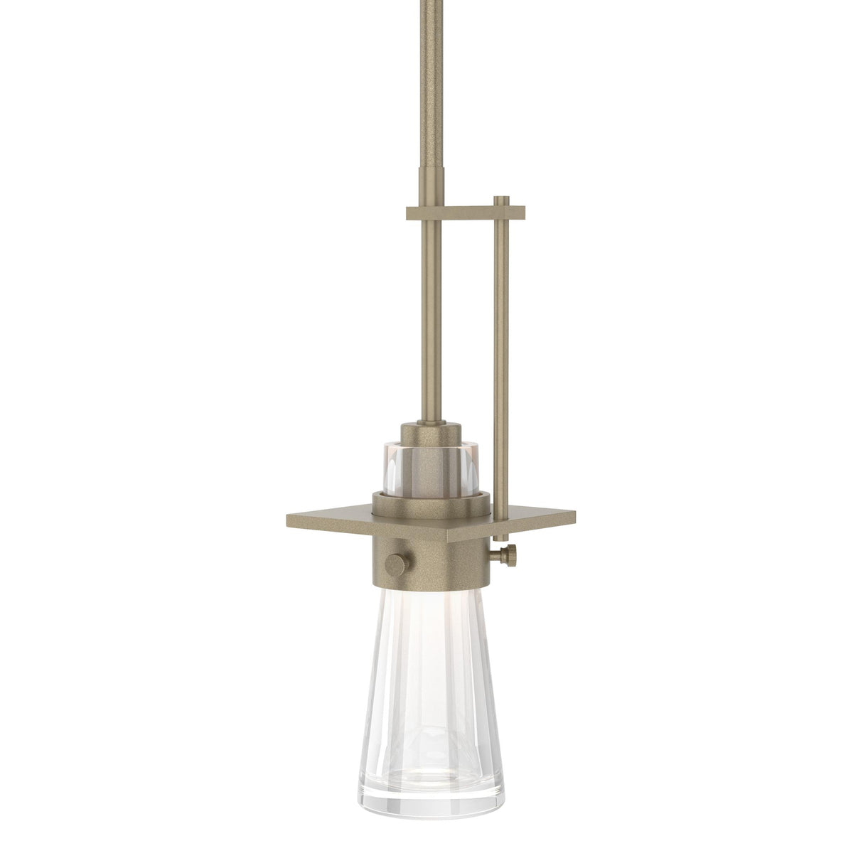 Hubbardton Forge 2013 Soft Gold Clear Glass (ZM) Multi Erlenmeyer Mini Pendant