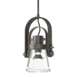 Hubbardton Forge 2015 Dark Smoke Clear Glass (ZM) Multi Erlenmeyer Large Mini Pendant