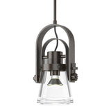 Hubbardton Forge 2015 Oil Rubbed Bronze Clear Glass (ZM) Multi Erlenmeyer Large Mini Pendant