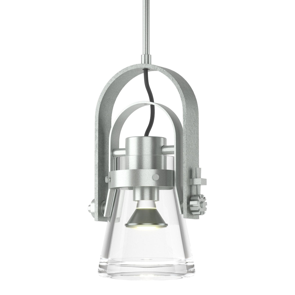 Hubbardton Forge 2015 Vintage Platinum Clear Glass (ZM) Multi Erlenmeyer Large Mini Pendant