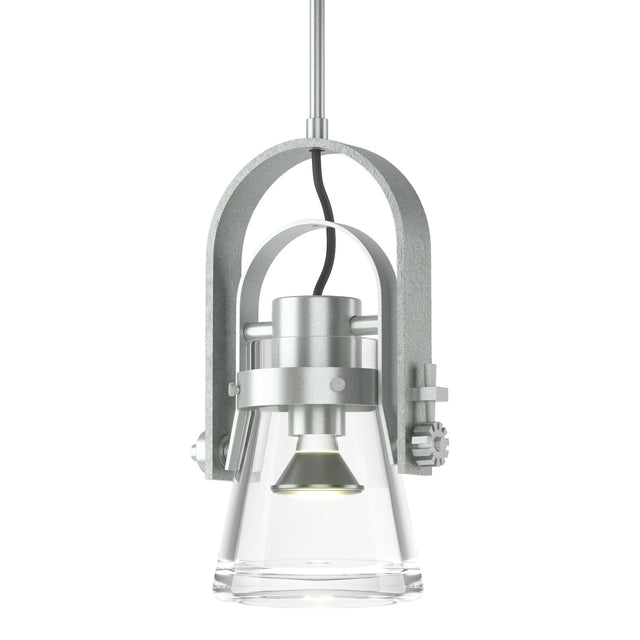 Hubbardton Forge 2015 Vintage Platinum Clear Glass (ZM) Multi Erlenmeyer Large Mini Pendant