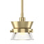 Hubbardton Forge 2013 Modern Brass Clear Glass (ZM) Multi Apparatus Mini Pendant