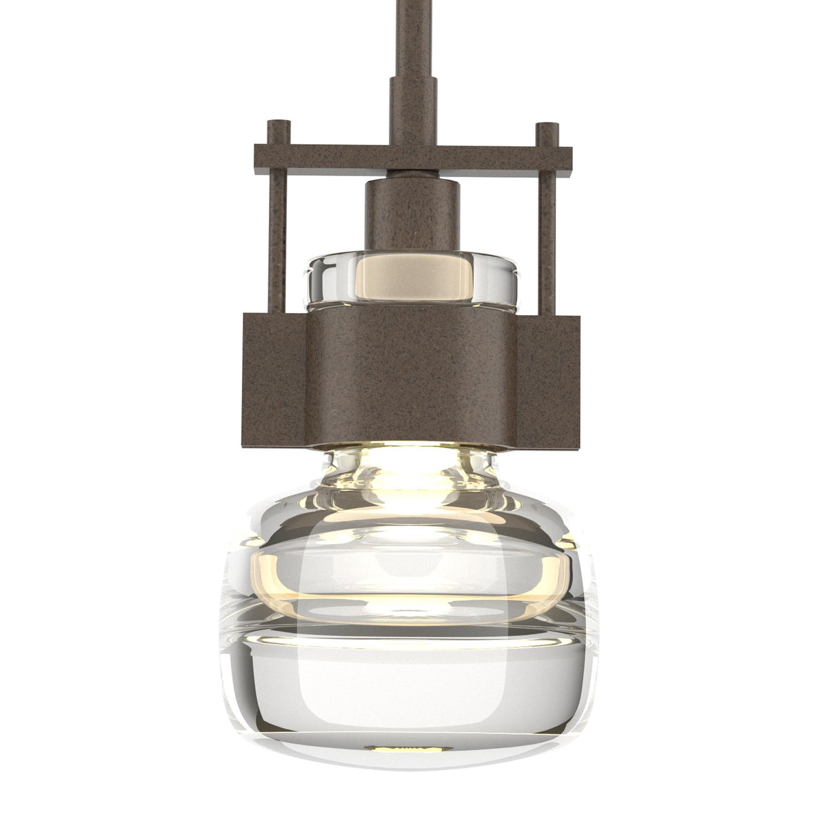 Hubbardton Forge 2013 Bronze Clear Glass (ZM) Multi Cuff Small Mini Pendant