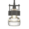 Hubbardton Forge 2013 Natural Iron Clear Glass (ZM) Multi Cuff Small Mini Pendant