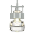 Hubbardton Forge 2013 Vintage Platinum Clear Glass (ZM) Multi Cuff Small Mini Pendant