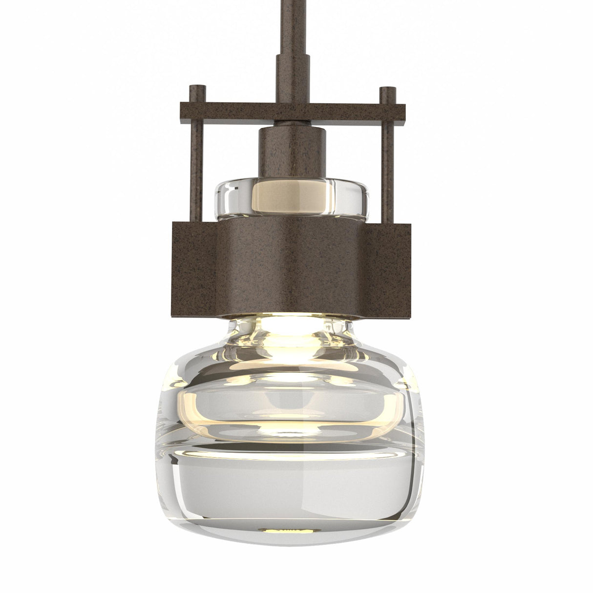 Hubbardton Forge 2014 Bronze Clear Glass (ZM) Multi Cuff Mini Pendant