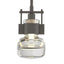 Hubbardton Forge 2014 Dark Smoke Clear Glass (ZM) Multi Cuff Mini Pendant