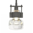 Hubbardton Forge 2016 Natural Iron Clear Glass (ZM) Multi Cuff Large Mini Pendant