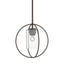 Hubbardton Forge 2016 Bronze Seeded Clear Glass (II) Multi Rhythm Mini Pendant