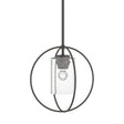 Hubbardton Forge 2016 Dark Smoke Seeded Clear Glass (II) Multi Rhythm Mini Pendant