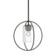 Hubbardton Forge 2016 Dark Smoke Seeded Clear Glass (II) Multi Rhythm Mini Pendant