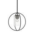 Hubbardton Forge 2016 Black Seeded Clear Glass (II) Multi Rhythm Mini Pendant