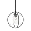 Hubbardton Forge 2016 Black Seeded Clear Glass (II) Multi Rhythm Mini Pendant