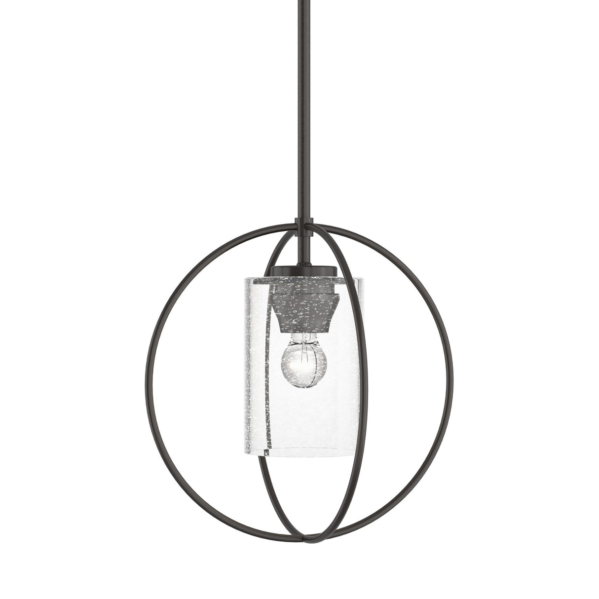 Hubbardton Forge 2016 Oil Rubbed Bronze Seeded Clear Glass (II) Multi Rhythm Mini Pendant