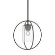 Hubbardton Forge 2016 Natural Iron Seeded Clear Glass (II) Multi Rhythm Mini Pendant