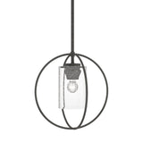 Hubbardton Forge 2016 Natural Iron Seeded Clear Glass (II) Multi Rhythm Mini Pendant