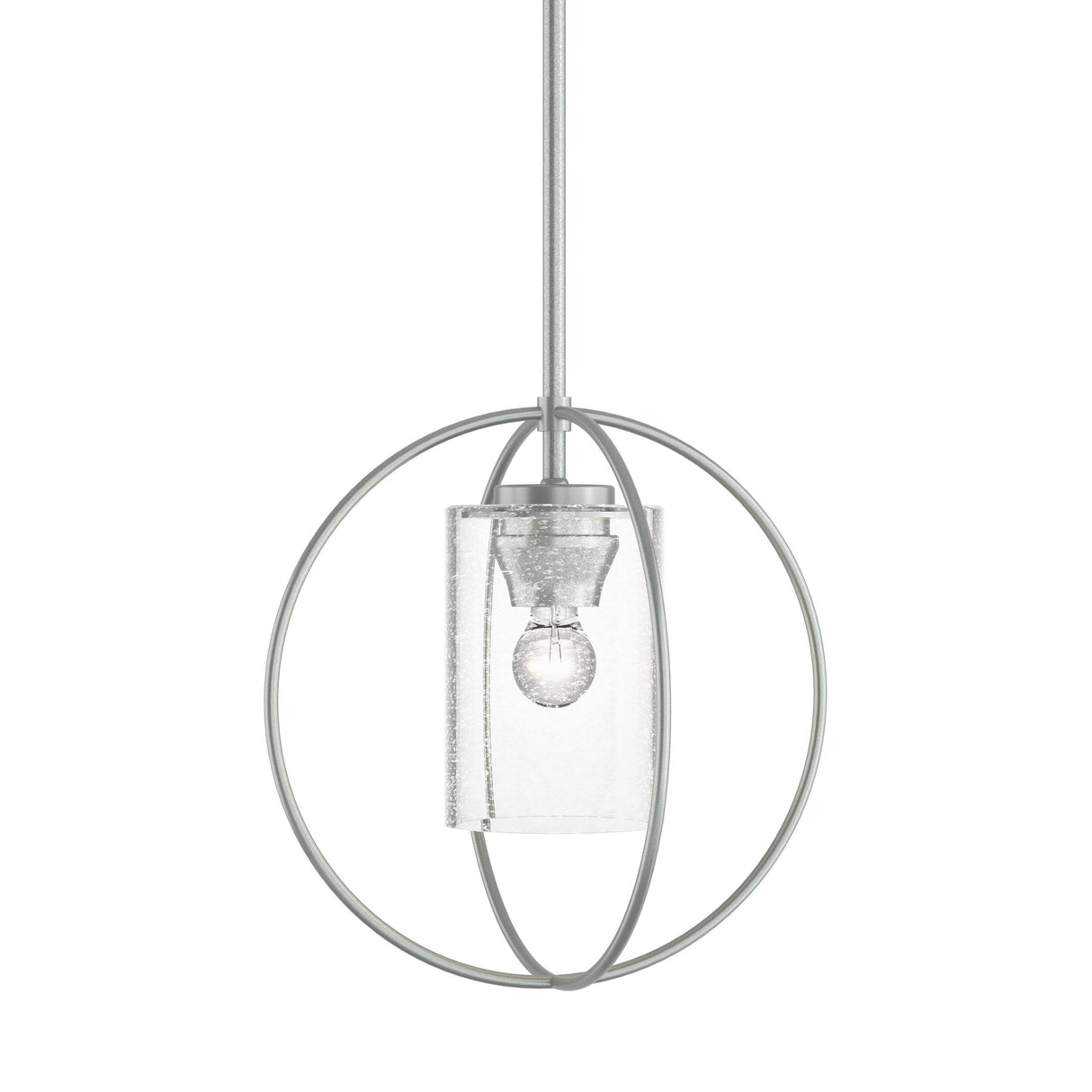 Hubbardton Forge 2016 Vintage Platinum Seeded Clear Glass (II) Multi Rhythm Mini Pendant