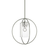 Hubbardton Forge 2016 Sterling Seeded Clear Glass (II) Multi Rhythm Mini Pendant