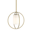 Hubbardton Forge 2016 Modern Brass Opal Glass (GG) Multi Rhythm Mini Pendant