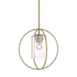 Hubbardton Forge 2016 Modern Brass Seeded Clear Glass (II) Multi Rhythm Mini Pendant