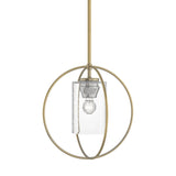 Hubbardton Forge 2016 Modern Brass Seeded Clear Glass (II) Multi Rhythm Mini Pendant