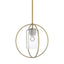 Hubbardton Forge 2016 Modern Brass Seeded Clear Glass (II) Multi Rhythm Mini Pendant