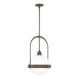 Hubbardton Forge 2019 Bronze Opaline Glass (WF) Multi Atlas Pendant