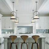Hubbardton Forge 2019 Dark Smoke Opaline Glass (WF) Multi Atlas Pendant