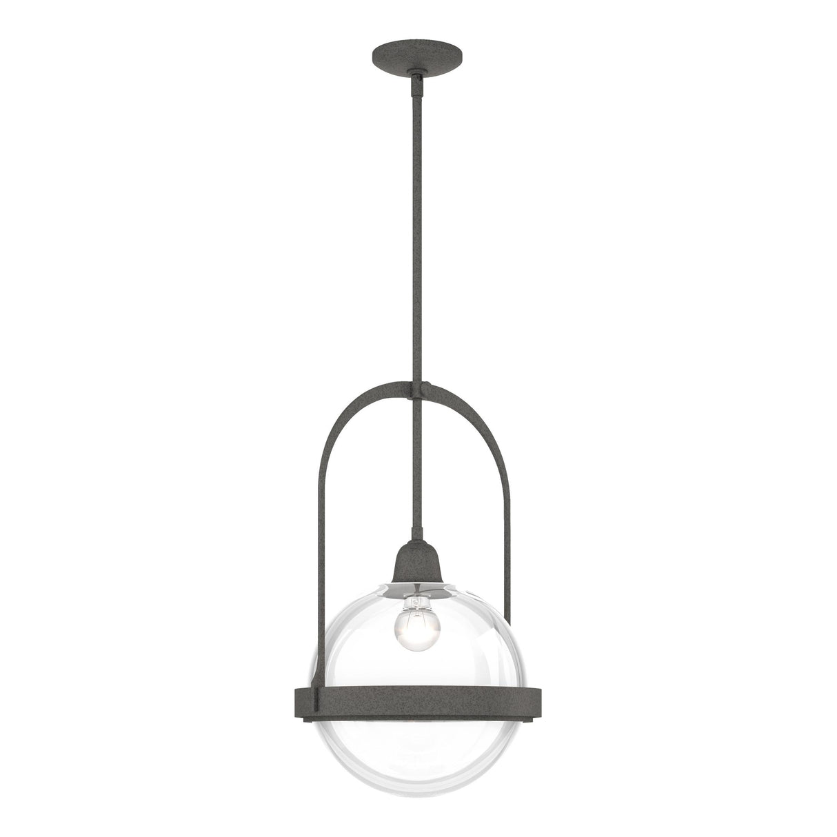 Hubbardton Forge 2019 Natural Iron Clear Glass (ZM) Multi Atlas Pendant