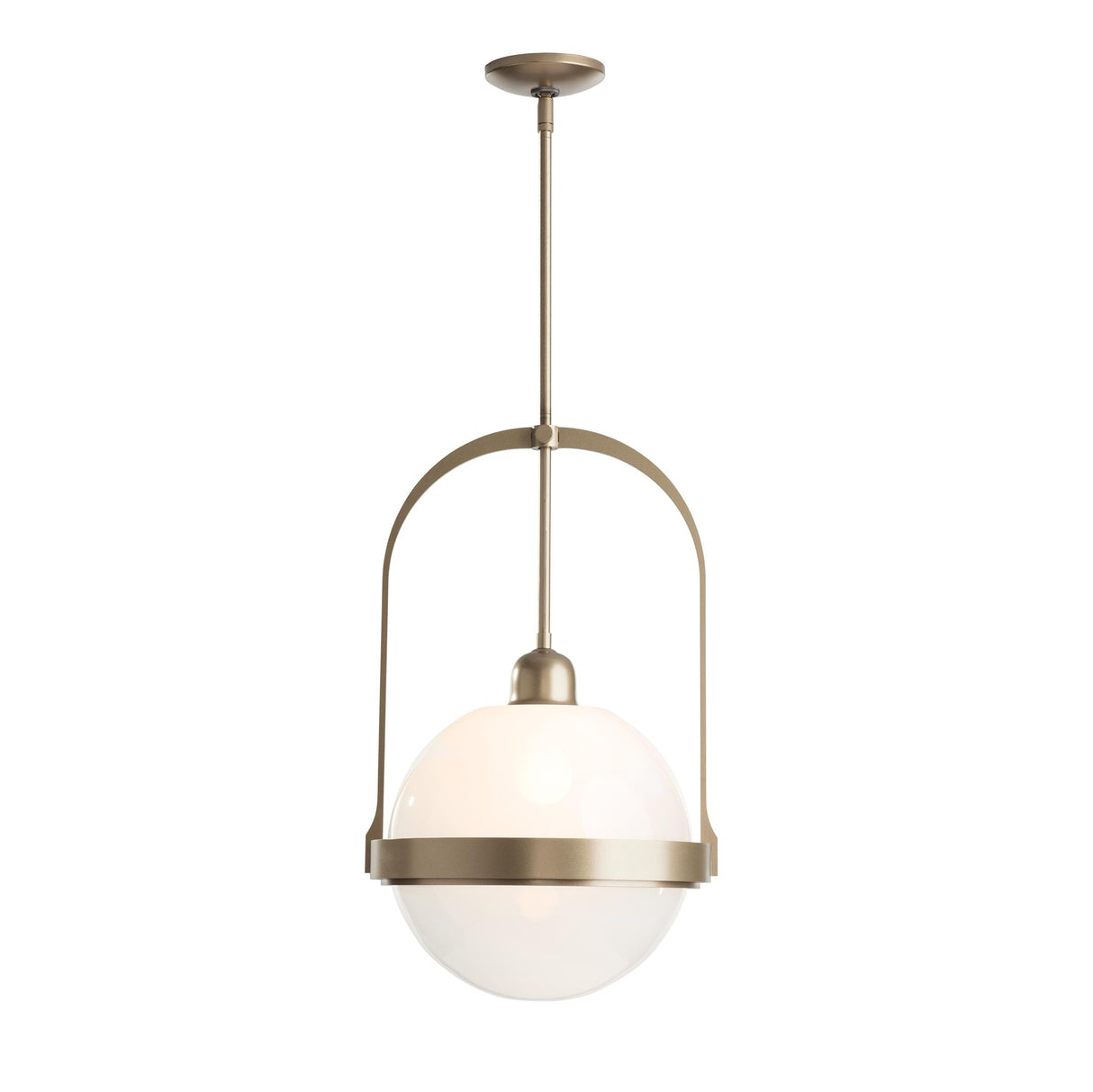 Hubbardton Forge 2019 Soft Gold Opaline Glass (WF) Multi Atlas Pendant