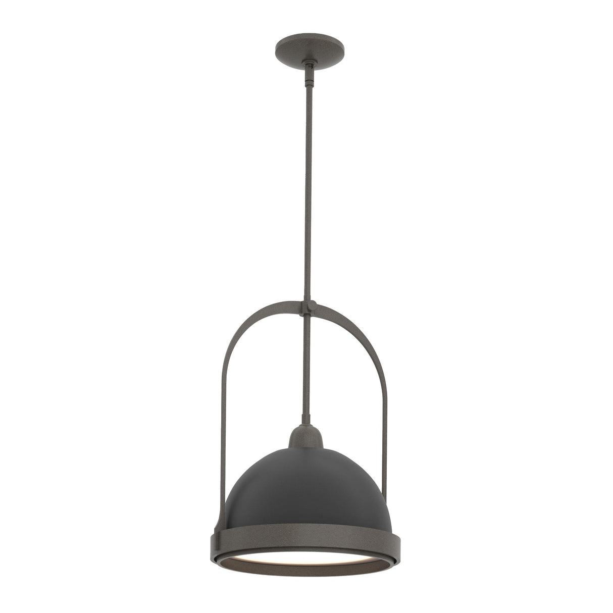 Hubbardton Forge 2020 Dark Smoke Black Multi Atlas Small Pendant