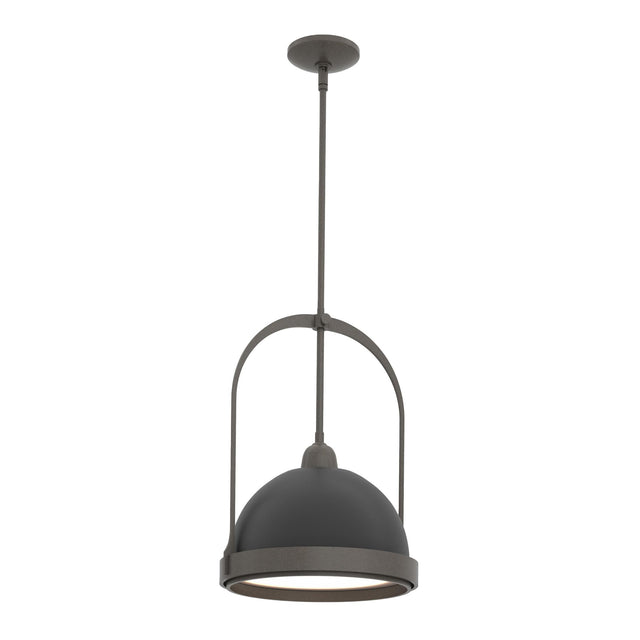 Hubbardton Forge 2020 Dark Smoke Black Multi Atlas Small Pendant