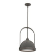 Hubbardton Forge 2020 Dark Smoke Natural Iron Multi Atlas Small Pendant