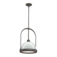 Hubbardton Forge 2020 Dark Smoke Vintage Platinum Multi Atlas Small Pendant