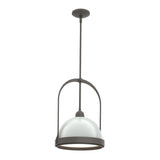 Hubbardton Forge 2020 Dark Smoke Vintage Platinum Multi Atlas Small Pendant