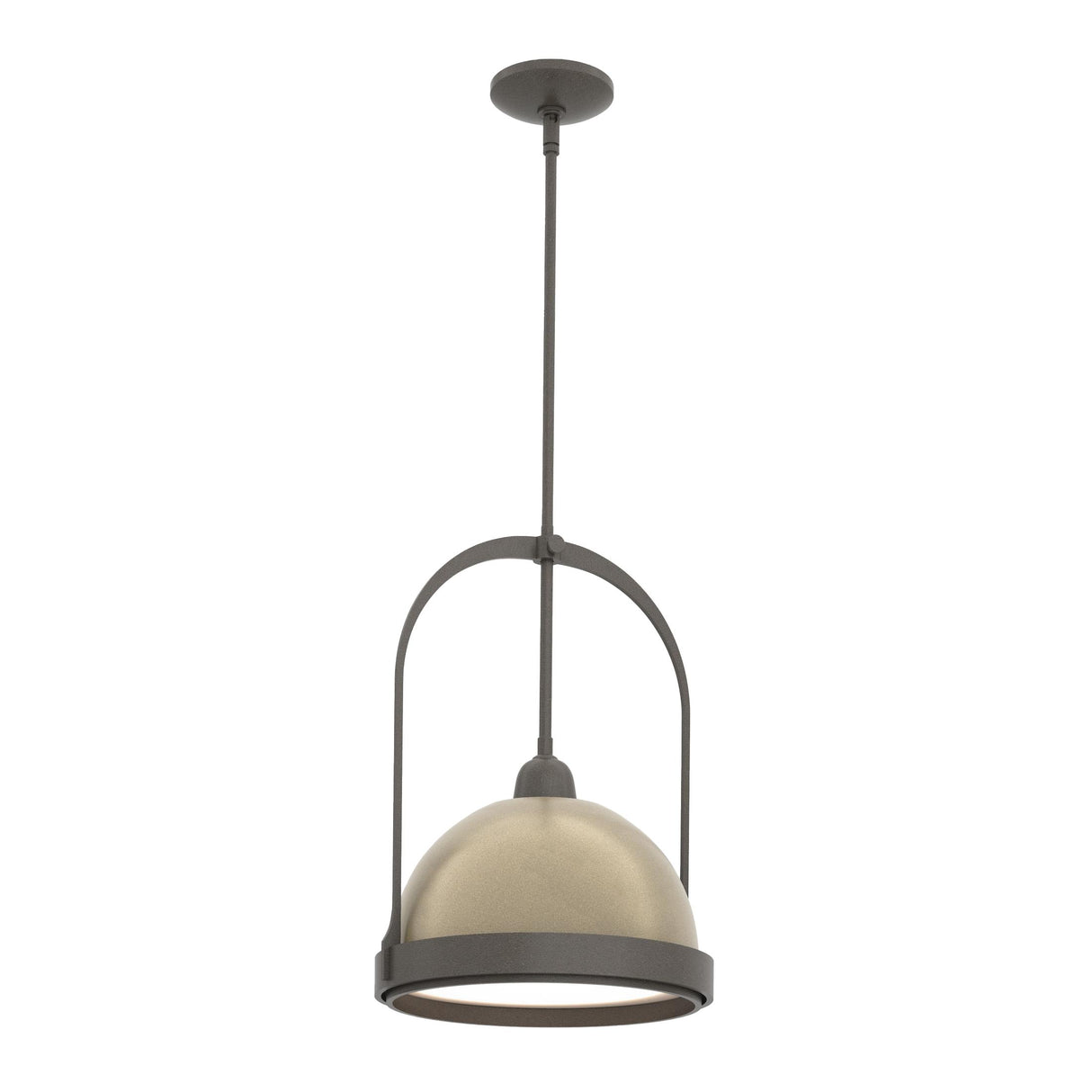 Hubbardton Forge 2020 Dark Smoke Soft Gold Multi Atlas Small Pendant