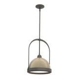 Hubbardton Forge 2020 Dark Smoke Soft Gold Multi Atlas Small Pendant