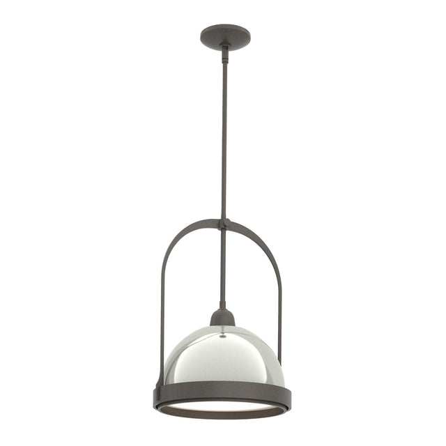 Hubbardton Forge 2020 Dark Smoke Sterling Multi Atlas Small Pendant