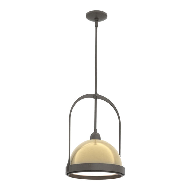 Hubbardton Forge 2020 Dark Smoke Modern Brass Multi Atlas Small Pendant