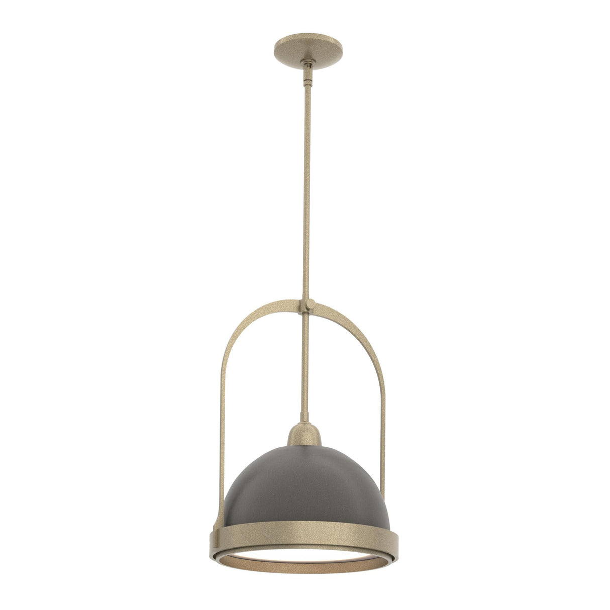 Hubbardton Forge 2020 Soft Gold Dark Smoke Multi Atlas Small Pendant