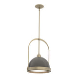 Hubbardton Forge 2020 Soft Gold Dark Smoke Multi Atlas Small Pendant