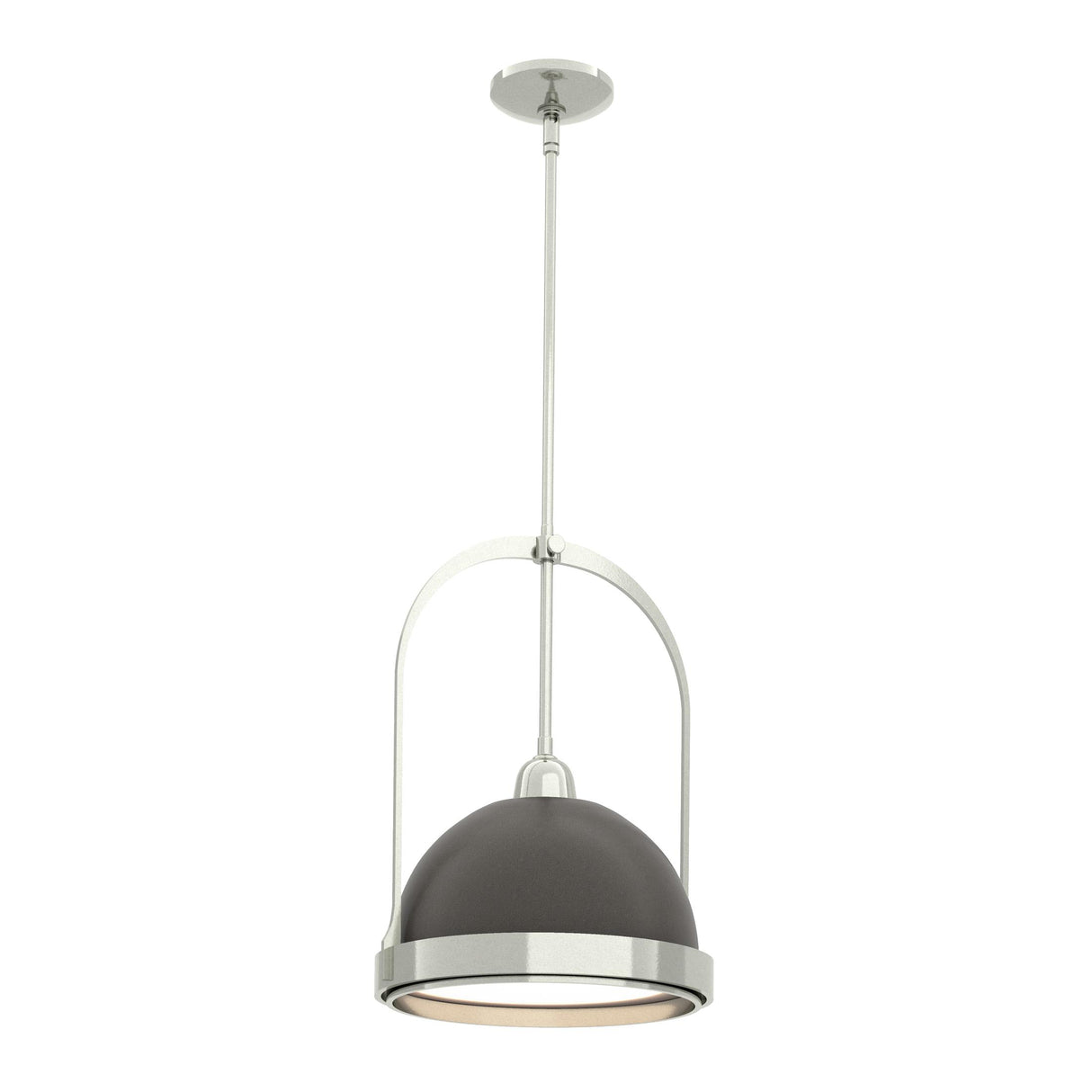 Hubbardton Forge 2020 Sterling Dark Smoke Multi Atlas Small Pendant