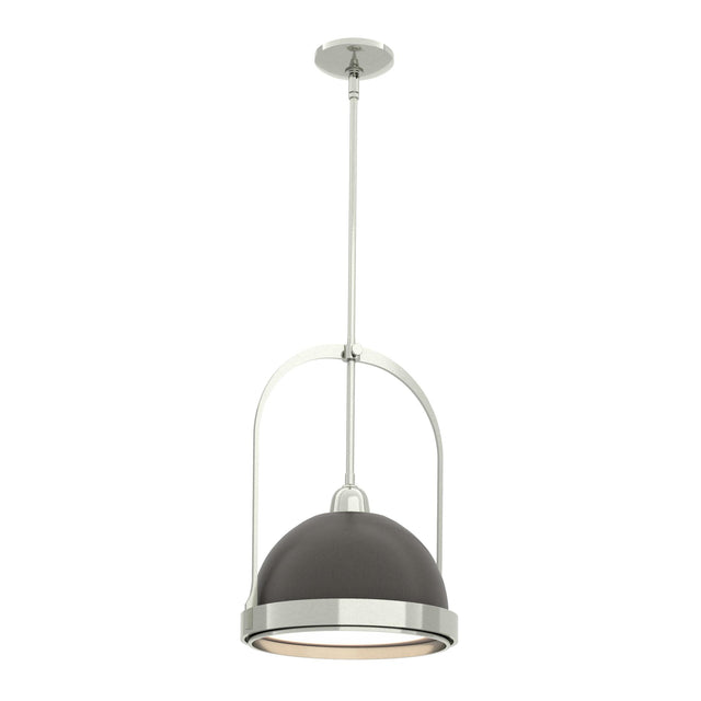 Hubbardton Forge 2020 Sterling Dark Smoke Multi Atlas Small Pendant