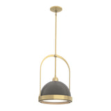 Hubbardton Forge 2020 Modern Brass Dark Smoke Multi Atlas Small Pendant