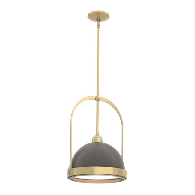 Hubbardton Forge 2020 Modern Brass Dark Smoke Multi Atlas Small Pendant